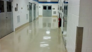 Palma Inc. epoxy flooring in a prison